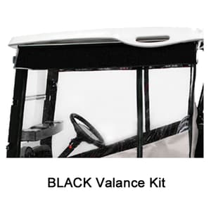 2004-Up Club Car Precedent-Onward-Tempo - Red Dot Chameleon Black 2-Passenger Valance