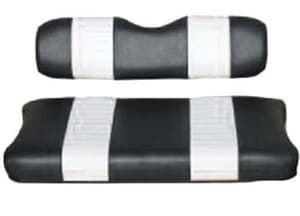 SEAT COVER SET,BLK/WHTE,FRONT,YAM DRIVE