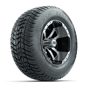 Set of (4) 10 in GTW Storm Trooper Wheels with 205/50-10 Mamba Street Tires