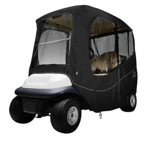 Classic Accessories Deluxe Black 2-Passenger Golf Cart Enclosure (Universal Fit)