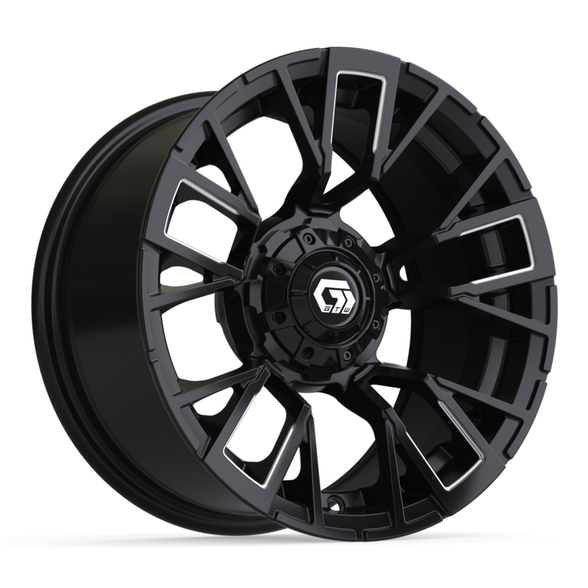 14″ GTW® Spyder Black with Machined Accents Wheel - Nivel Parts