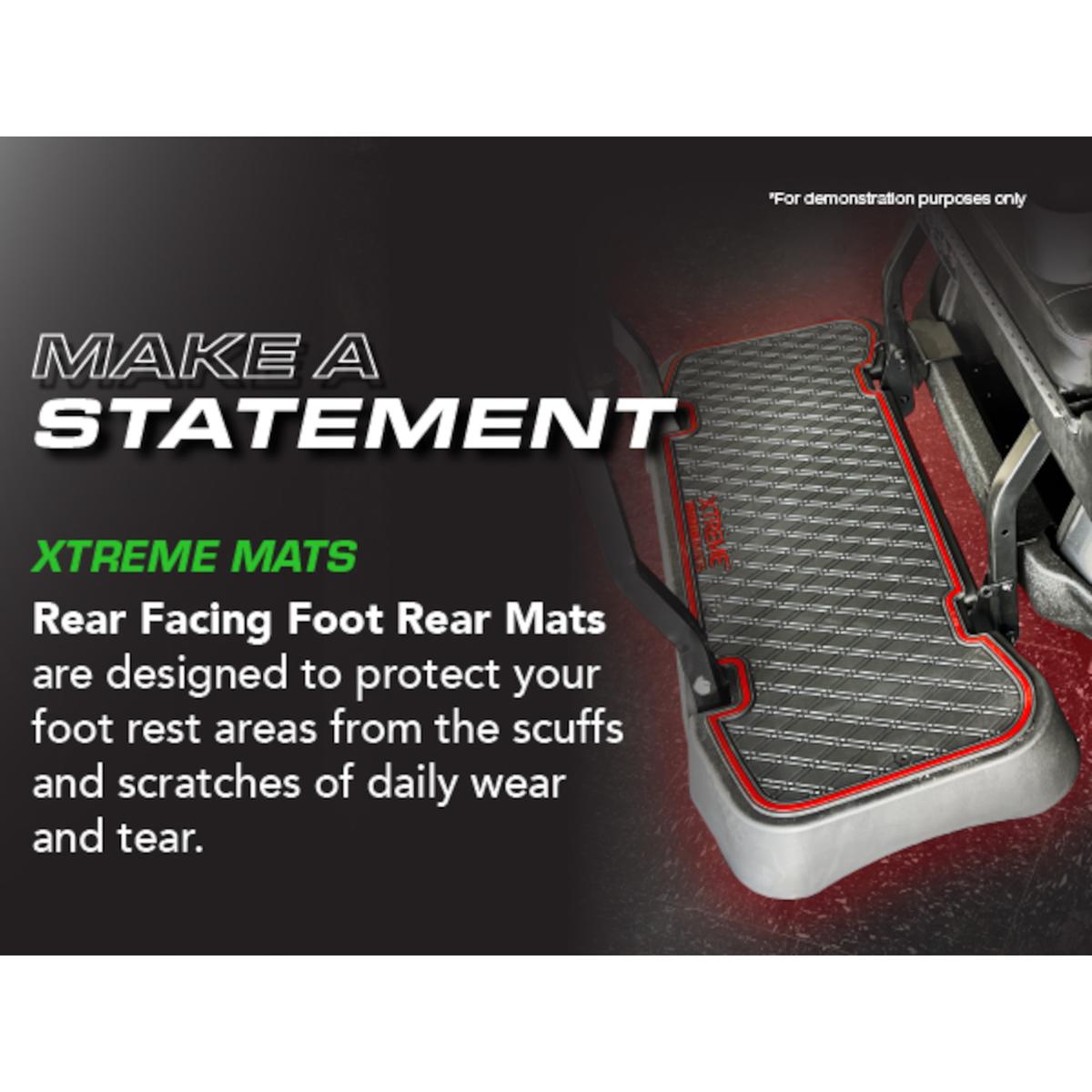 Xtreme Rear Floor Mat for ICON I40, i60 Rear Seats - Black/Green