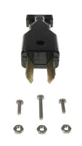 36-Volt Club Car Electric Black 2-Prong Crowfoot DC Charger Plug (Years 1982-Up)