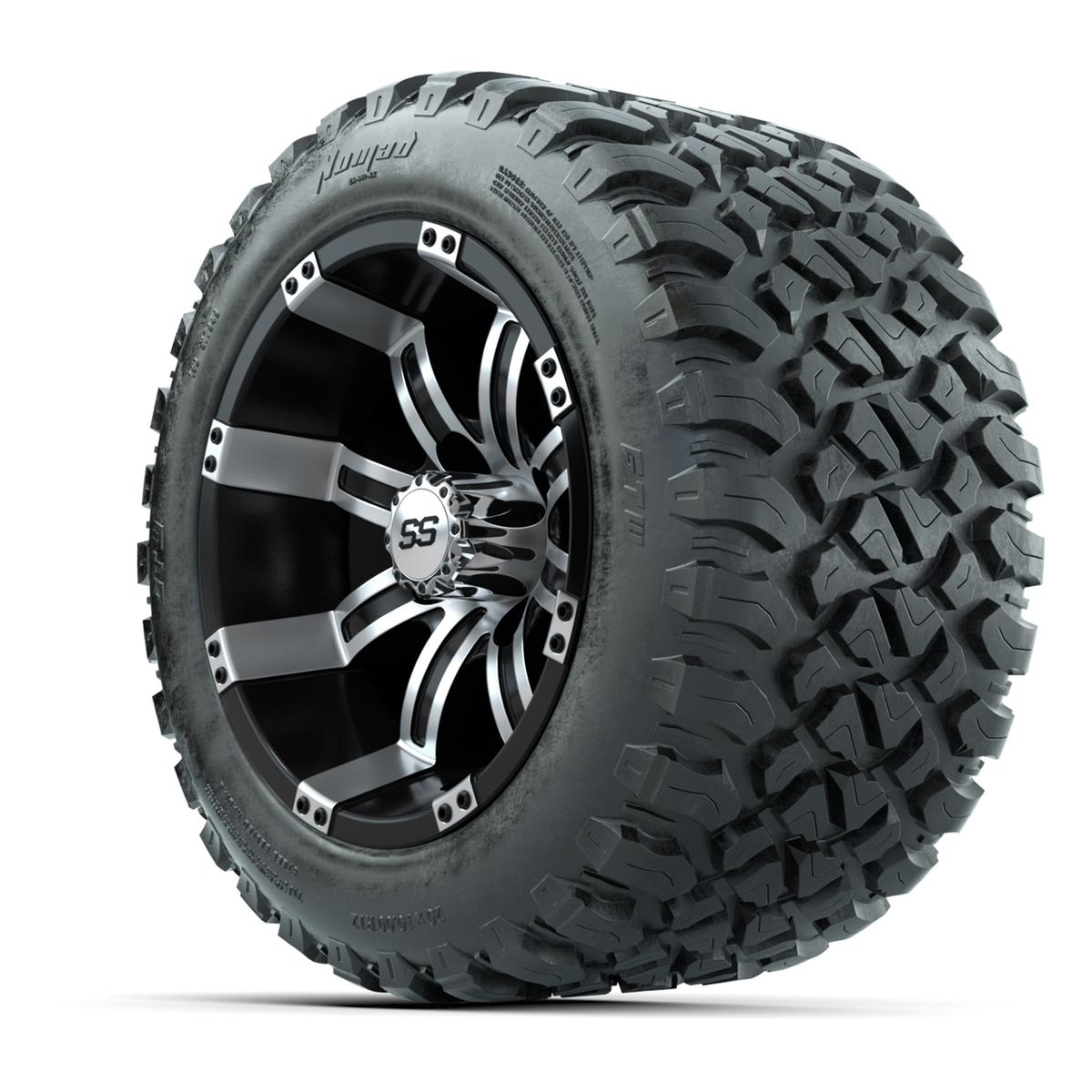 Set of (4) 12 in GTW Tempest Wheels with 20x10-R12 GTW Nomad All-Terrain Tires