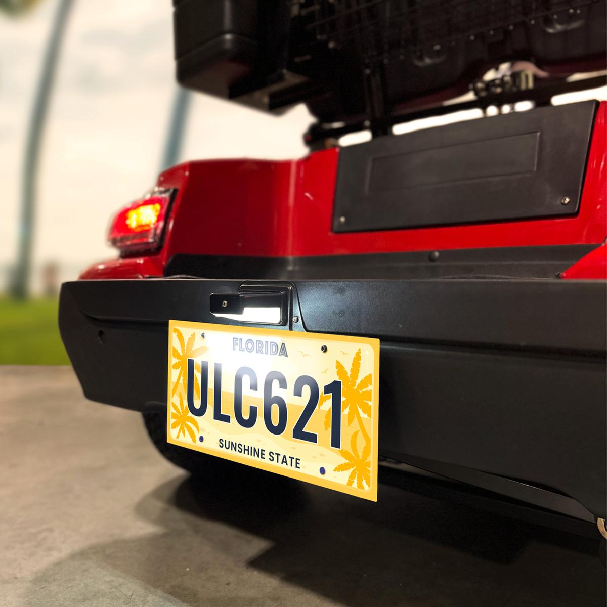 License Plate Holder w/12v LED Light