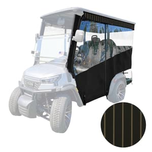 RedDot 4-Passenger Black Track Style Enclosure with Cooper Black Valance for ICON i40X (Years 2026-Up)