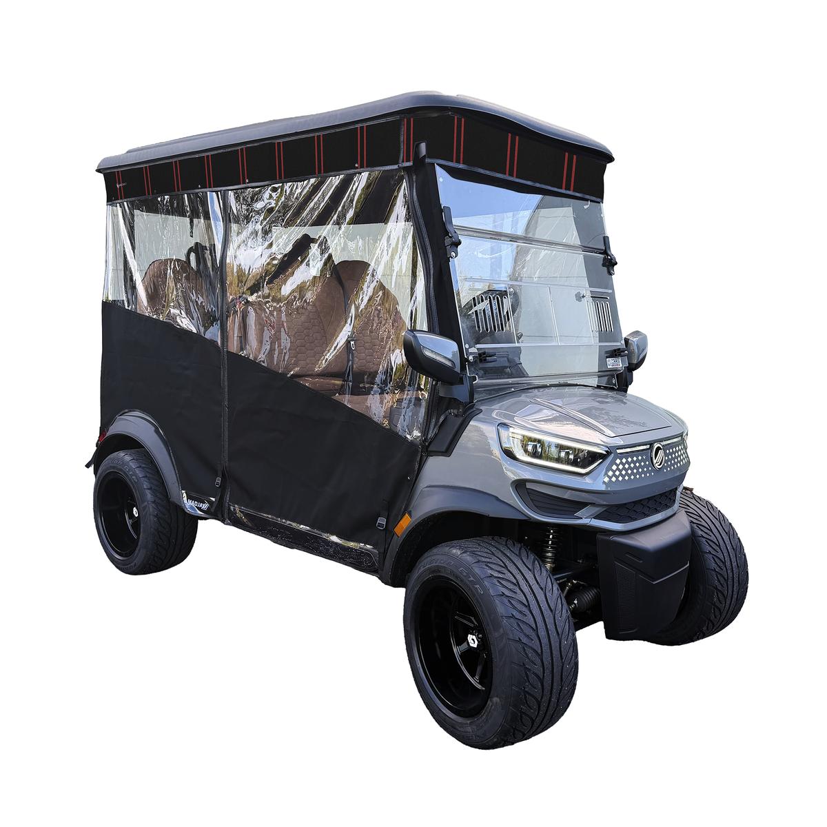 RedDot Black/Red Panther Single Track Enclosure for MadJax&reg; Ascent with 4-Forward Facing Seats