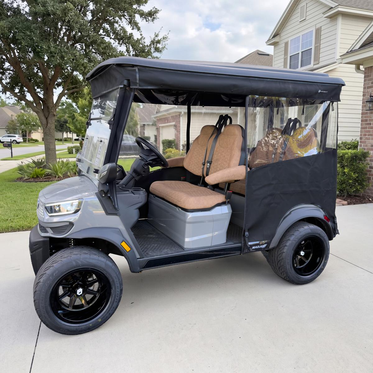 RedDot Black/Emblem Classic Single Track Enclosure for MadJax&reg; Ascent with 4-Forward Facing Seats