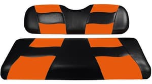 MadJax&reg; Riptide Black/Orange Two-Tone Genesis 150 Rear Seat Cushions
