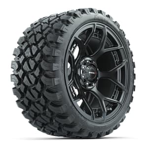 Set of (4) 15" MadJax&reg; Flow Form Evolution Matte Black Wheels with GTW&reg; Nomad Off Road Tires