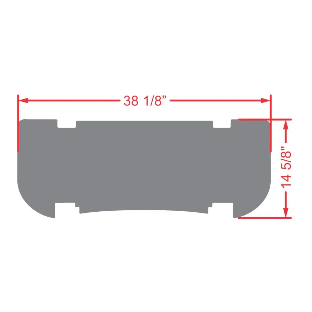 Xtreme Rear Floor Mat for Genesis 250/300 Rear Seat Kit  - Black/White