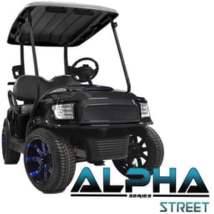 Club Car Precedent ALPHA Street Front Cowl Kit in Black (Years 2004-Up)
