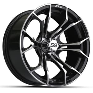 15&Prime; GTW&reg; Spyder Gloss Black Wheel