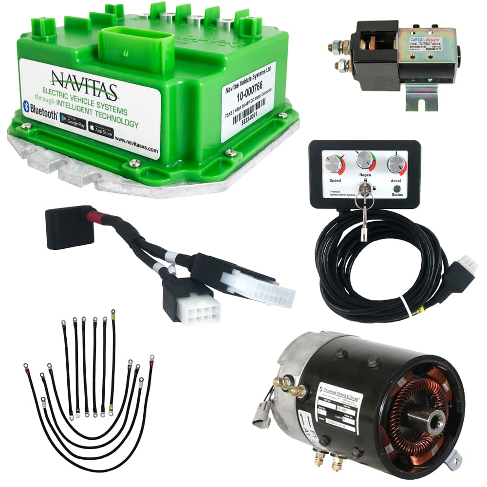 EZGO TXT 48v - Navitas TSX 3.0 DC 7hp Motor and Controller Speed with Torque Package