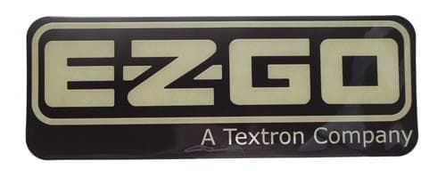 E-Z-GO RXV 2008-Up & TXT/T48 2014-Up  Nameplate Black/Gold