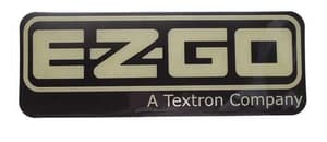 EZGO RXV 2008-Up & TXT/T48 2014-Up  Nameplate Black/Gold