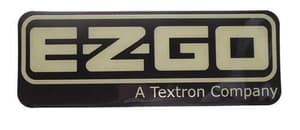 EZGO RXV 2008-Up & TXT/T48 2014-Up  Nameplate Black/Gold