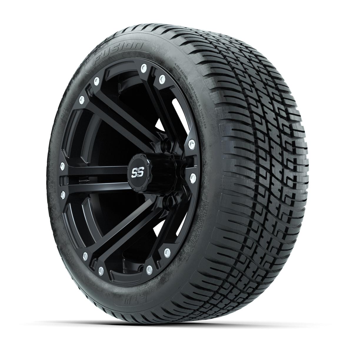 Set of (4) 14" GTW&reg; Matte Black Specter Wheels On Lo-Pro Tires
