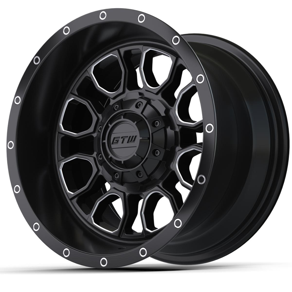 12” GTW Volt Black & Machined Wheel