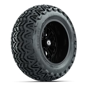 GTW&reg; Viper Gloss Black 14 in Wheels with 23X10-14 Predator All-Terrain Tires - Full Set