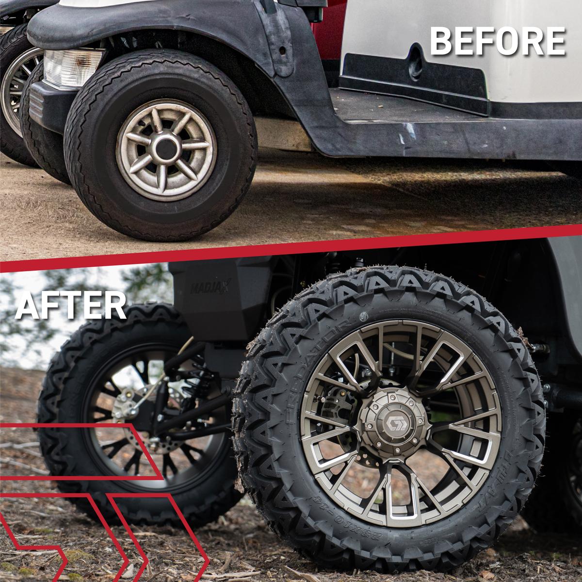 12&Prime; GTW&reg; Vandal Matte Black with Machined Accents Wheel