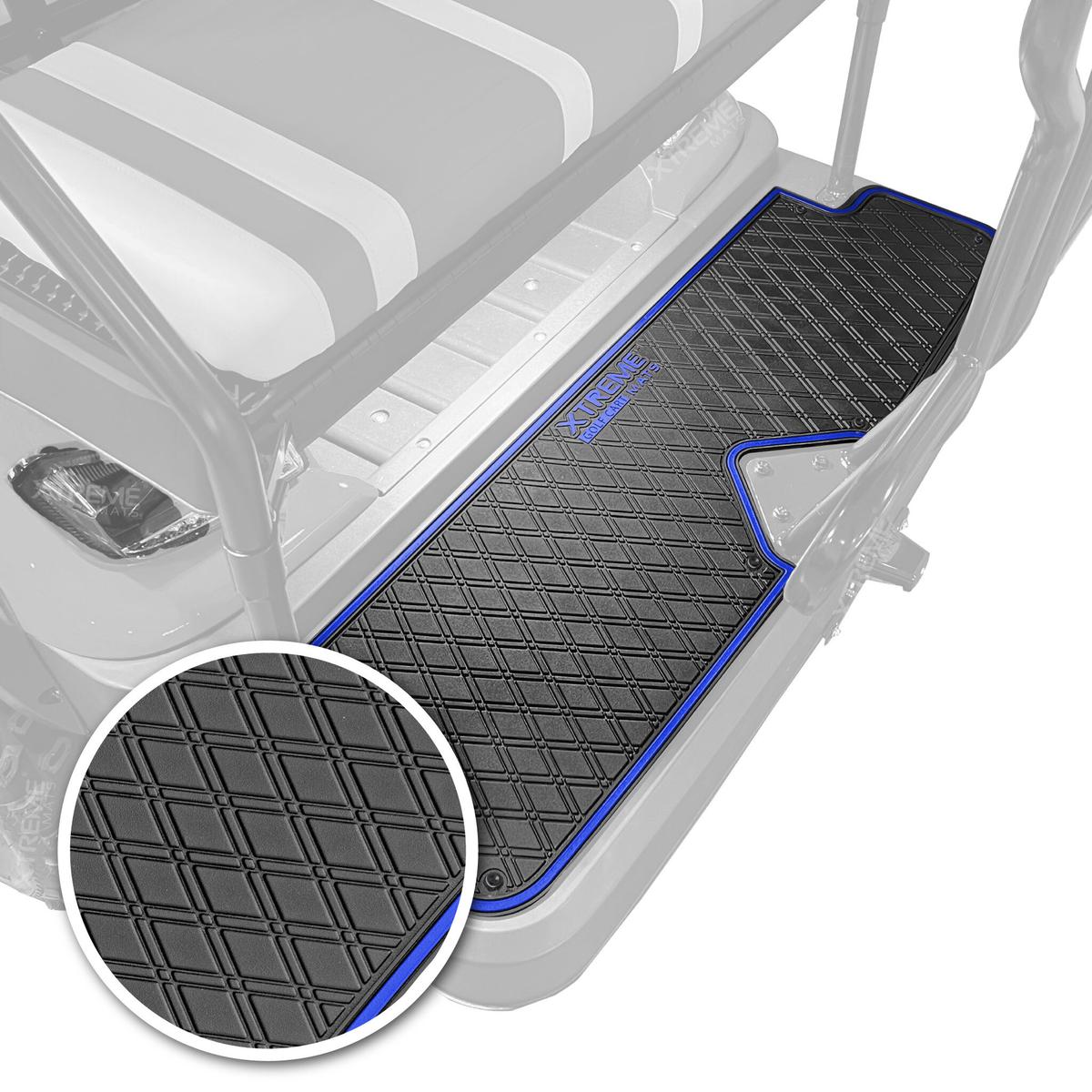 Xtreme Rear Floor Mat for ICON I40, i60 Rear Seats - Black/Blue