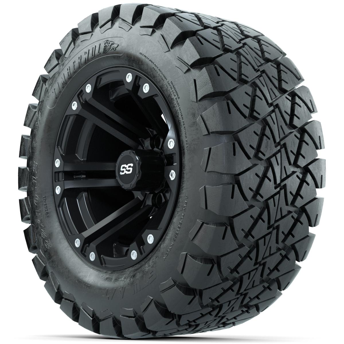 Set of (4) 12 in GTW Specter Wheels with 22x10-12 GTW Timberwolf All-Terrain Tires