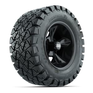 Set of (4) 12 in GTW Godfather Wheels with 22x10-12 GTW Timberwolf All-Terrain Tires