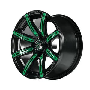 MadJax&reg; Green Wheel Inserts for 12x7 Illusion Wheel