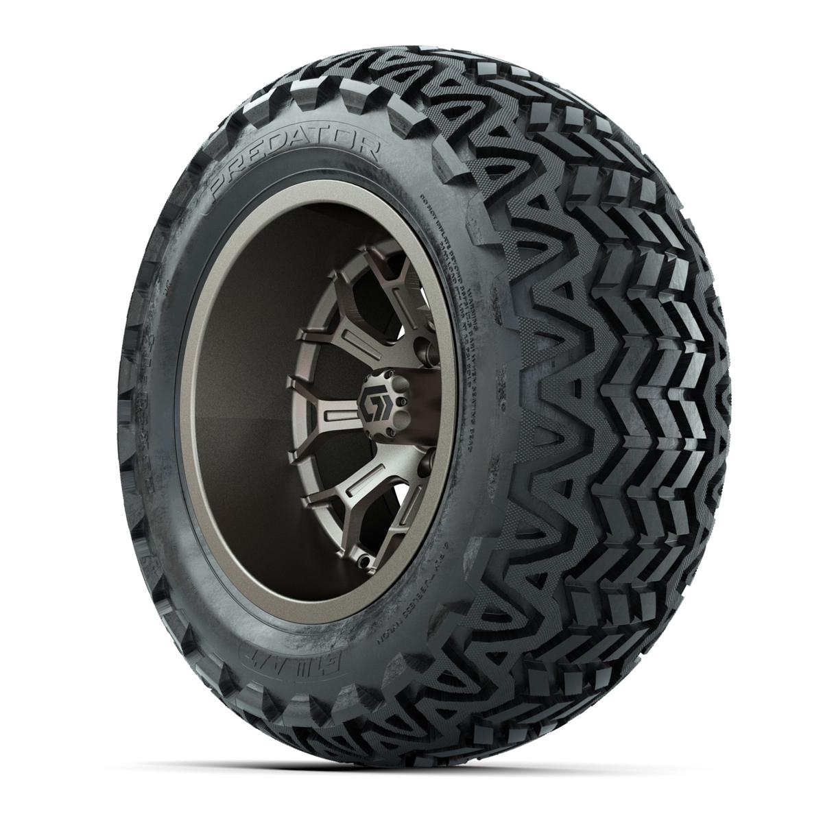 GTW&reg; Assault Matte Bronze 14 in Wheels with 23X10-14 Predator All-Terrain Tires - Full Set