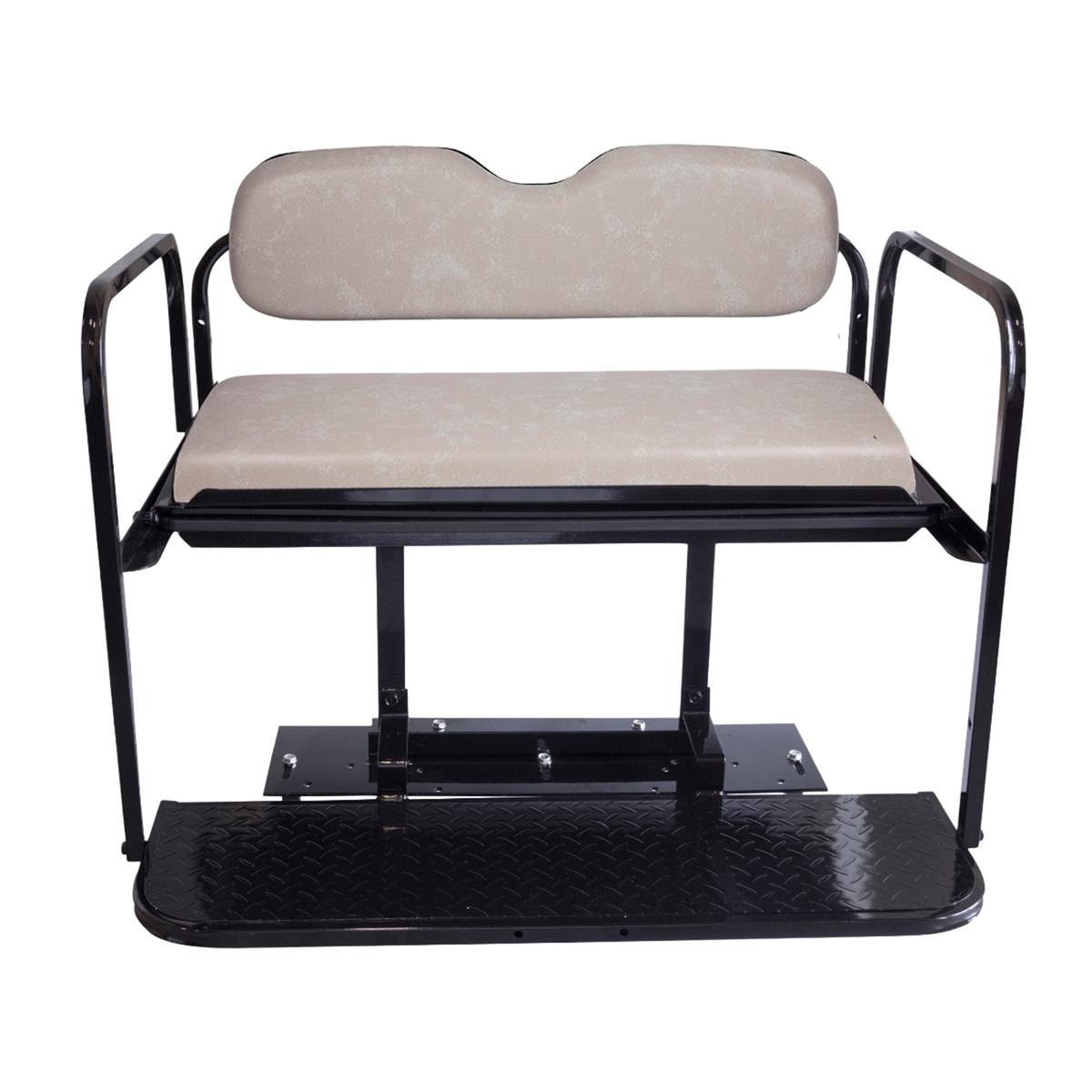 Buggies Unlimited EZGO RXV Rear Flip Seat - Stone Beige (Years 2016-Up)