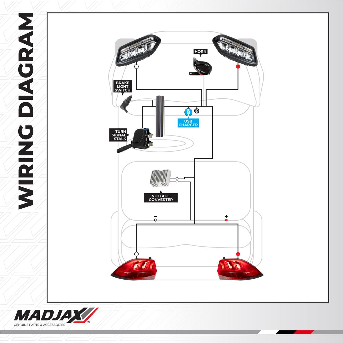 MadJax Club Car Tempo LED Pro Series Light Kit (Years 2018-Up)