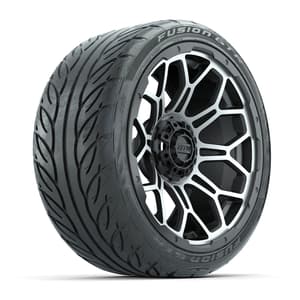 GTW Bravo Matte Gray 15 in Wheels with 215/40-R15 Fusion GTR Steel Belt Radial Street Tires – Full Set