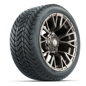 GTW Vandal Bronze/Machined 14 in Wheels with 225/30-14 Mamba Street Tires – Full Set