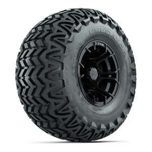 GTW Spyder Matte Black 10 in Wheels with 22x11-10 Predator All Terrain Tires – Full Set