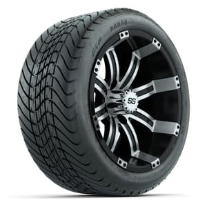 Set of (4) 14 in GTW Tempest Wheels with 225/30-14 Mamba Street Tires