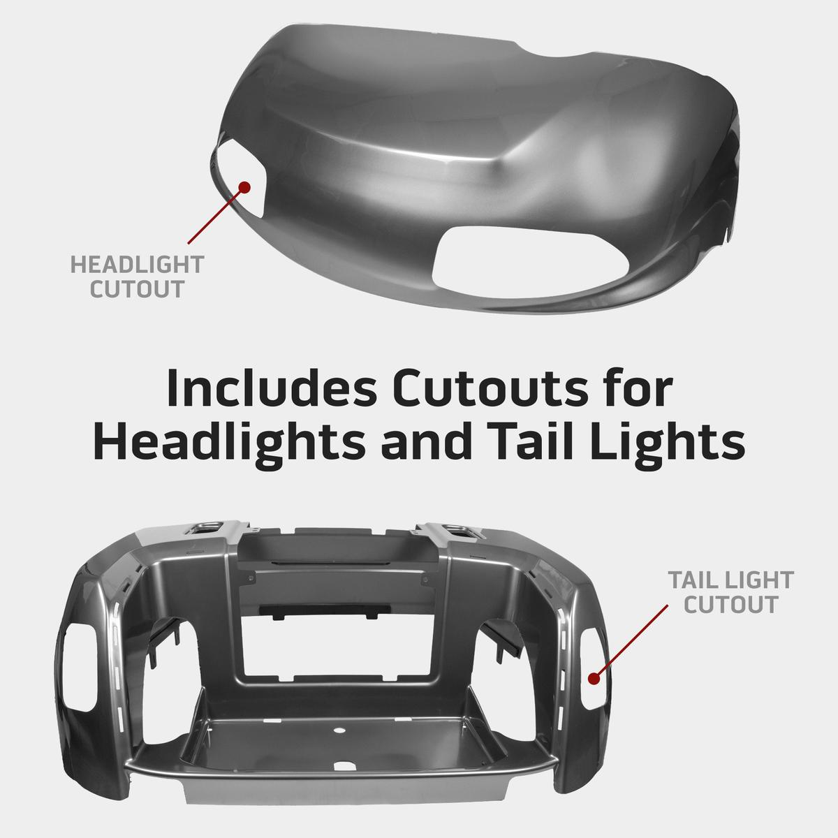 EZGO RXV Capri Blue OEM-Style Front Cowl (Years 2008-2023)