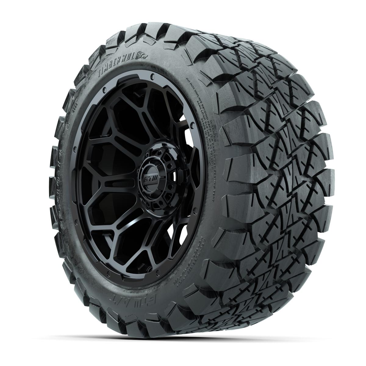 Set of (4) 14 in GTW Bravo Wheels with 22x10-14 GTW Timberwolf All-Terrain Tires