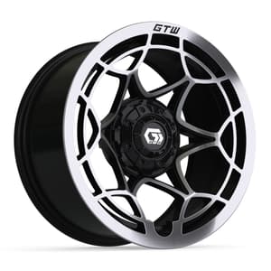 14&Prime; GTW&reg; Nexus Gloss Black with Silver Face Wheel