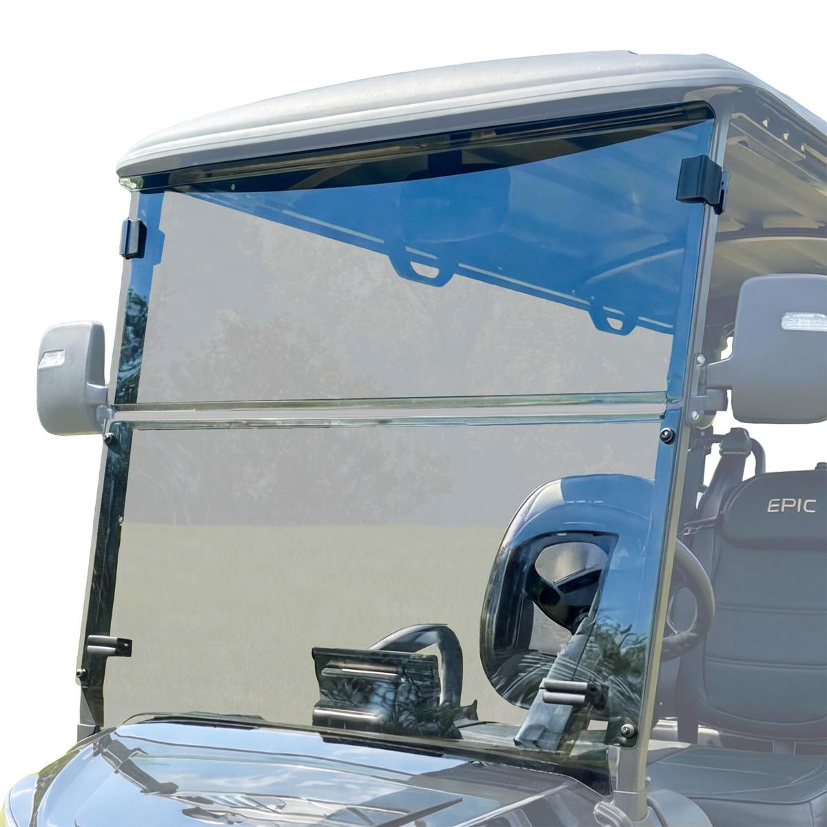 RedDot Tinted Impact Resistant Folding Windshield for Epic E40FX with 4-Forward Facing Seats
