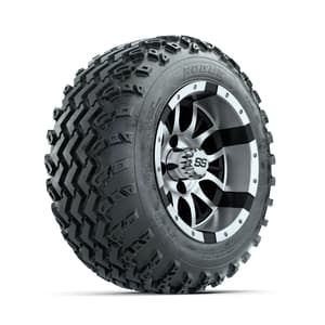 GTW Diesel Machined/Black 12 in Wheels with 22x11.00-12 Rogue All Terrain Tires – Full Set