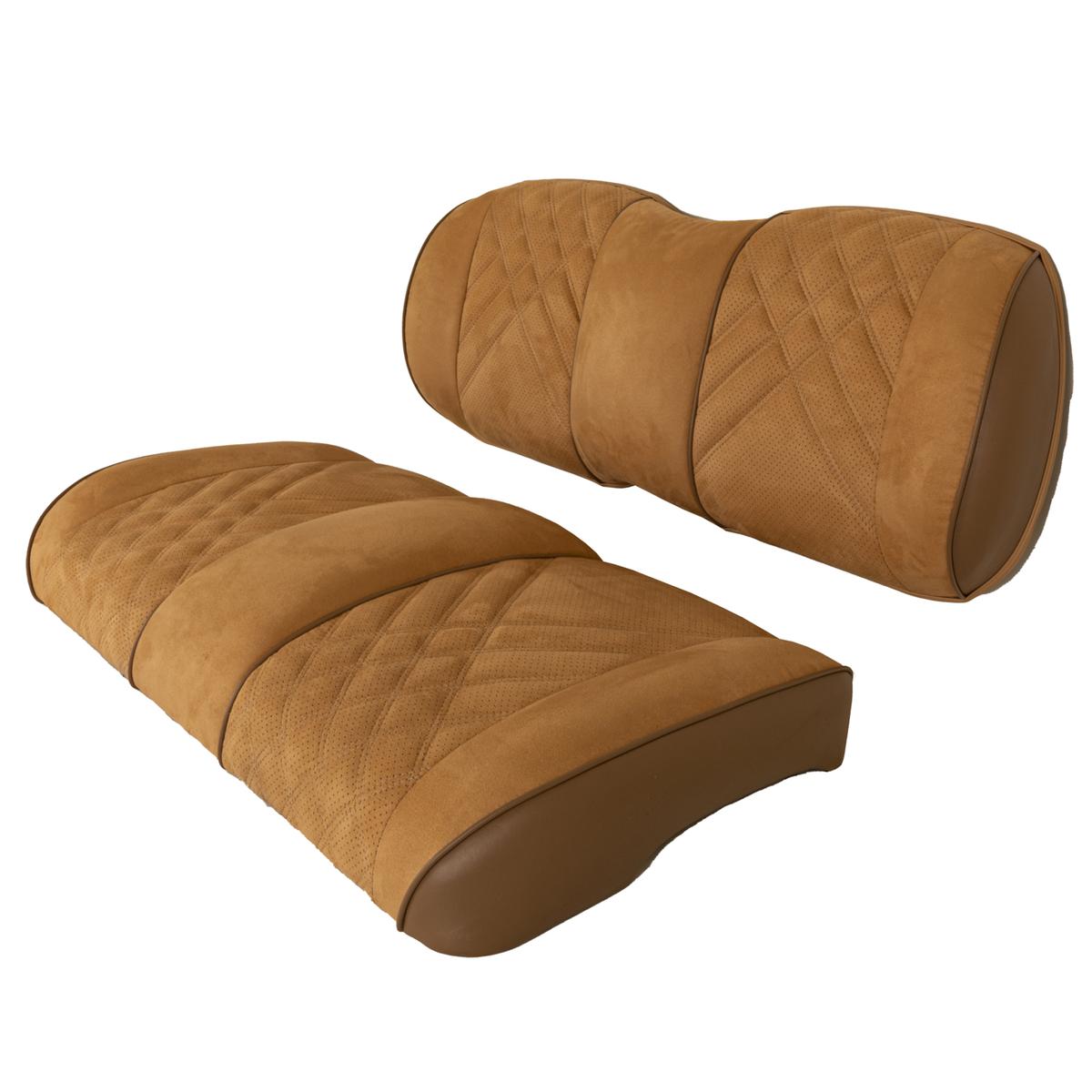 Club Car Precedent Onward Tempo Premium RedDot® Honey Suede Front Seat Assemblies