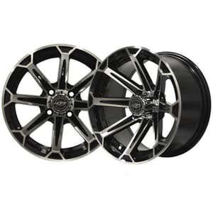 14x7 MJFX Machined/Black Vortex Wheel