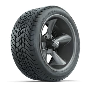 Set of (4) 14 in GTW Godfather Wheels with 225/30-14 Mamba Street Tires
