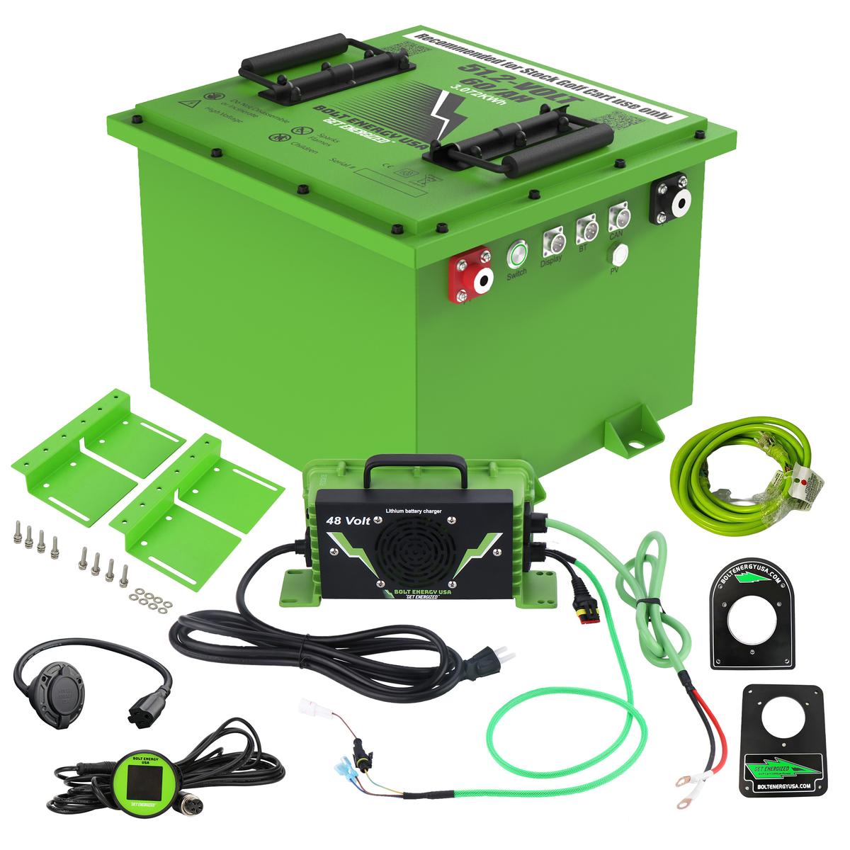 Bolt Energy Yamaha G19-G22, 51V 60AH Standard Battery Kit