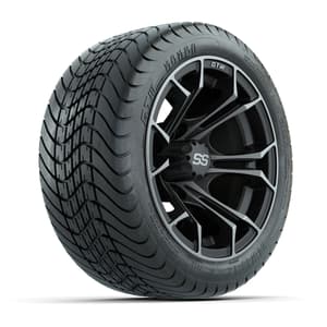 Set of (4) 12 in GTW Spyder Wheels with 215/35-12 GTW Mamba Street Tires