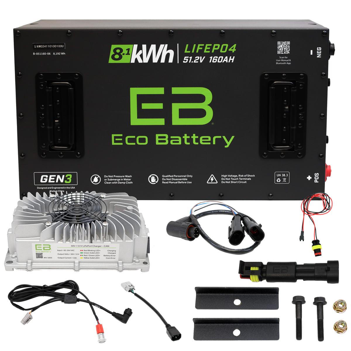 Advanced EV1 Eco Lithium 51.2V 160Ah GEN3 Battery Bundle