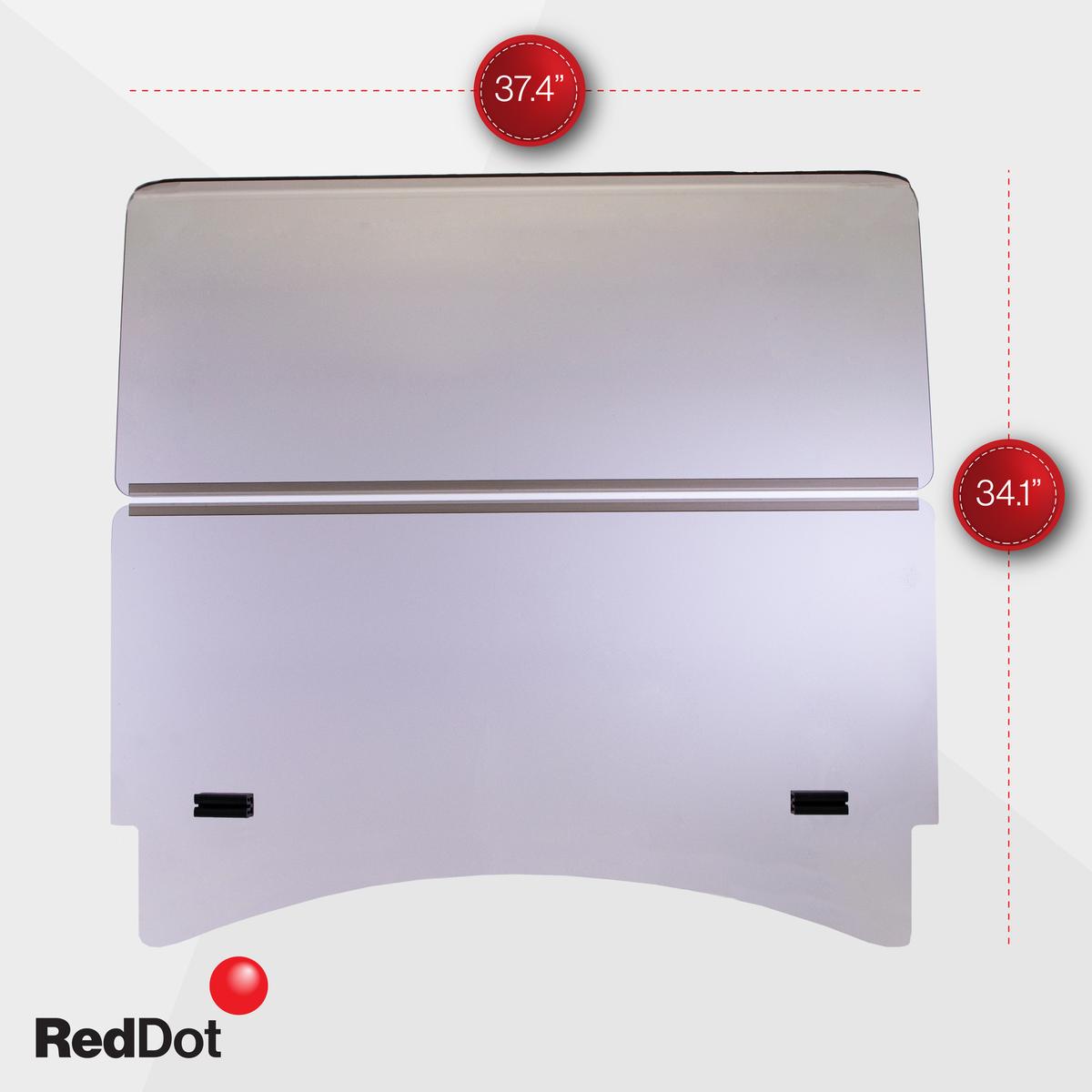 RedDot Club Car Precedent/Tempo/Onward Impact-Resistant Folding Tinted Windshield (Years 2004-Up)