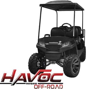 Yamaha G29/Drive HAVOC Off-Road Front Cowl Kit in Black (Years 2007-2016)