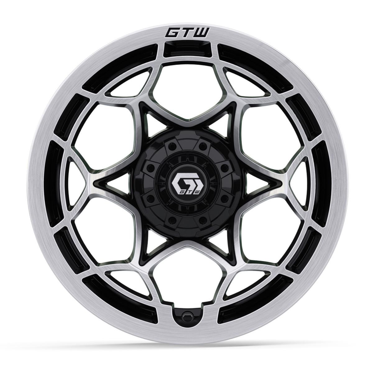 14&Prime; GTW&reg; Nexus Gloss Black with Silver Face Wheel